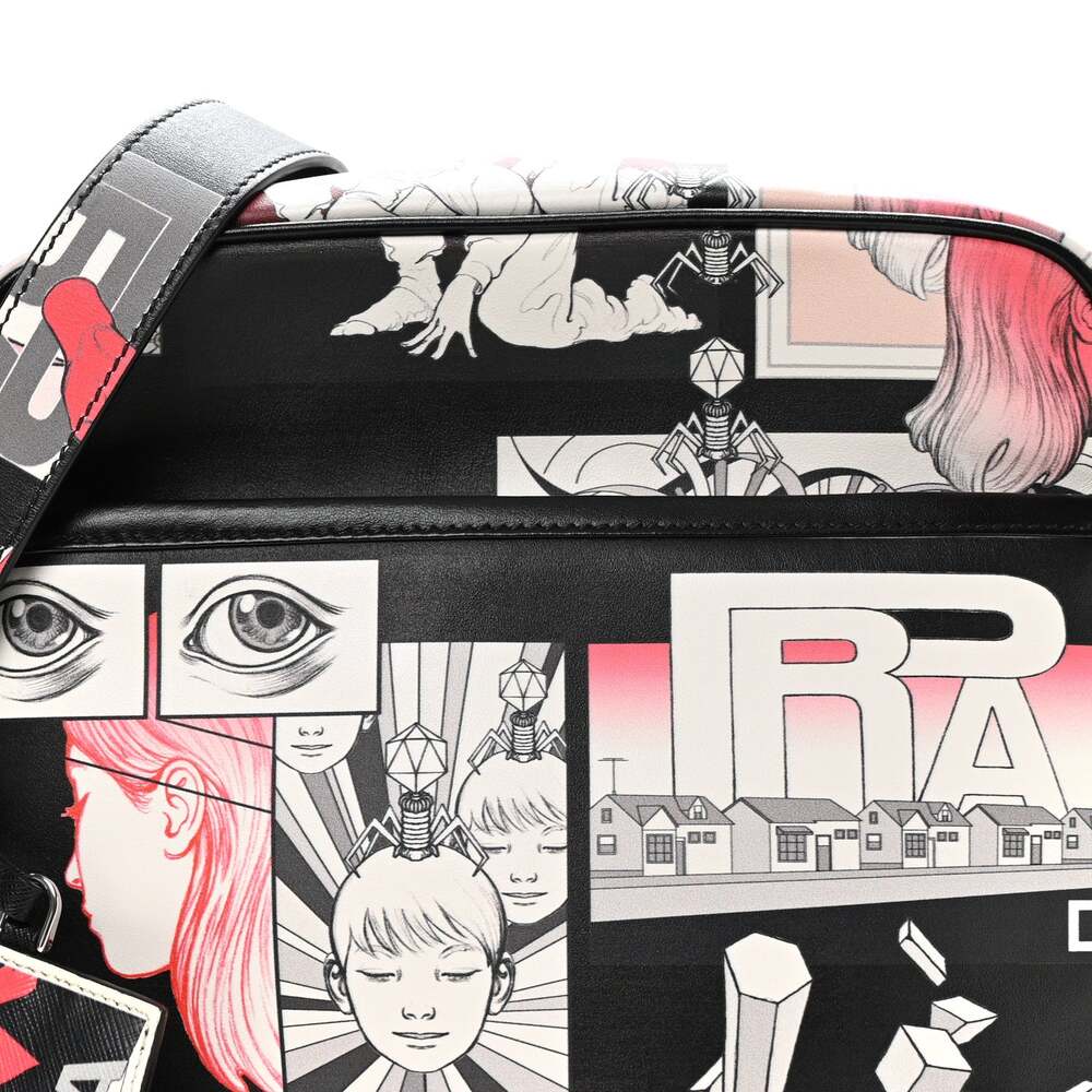 Prada X James Jean Vitello Dna Flat #268724P11B - Picture 9 of 11